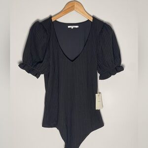 Tularosa | Revolve | Quinn Ribbed Puff Sleeve Bodysuit Medium Closet Staple